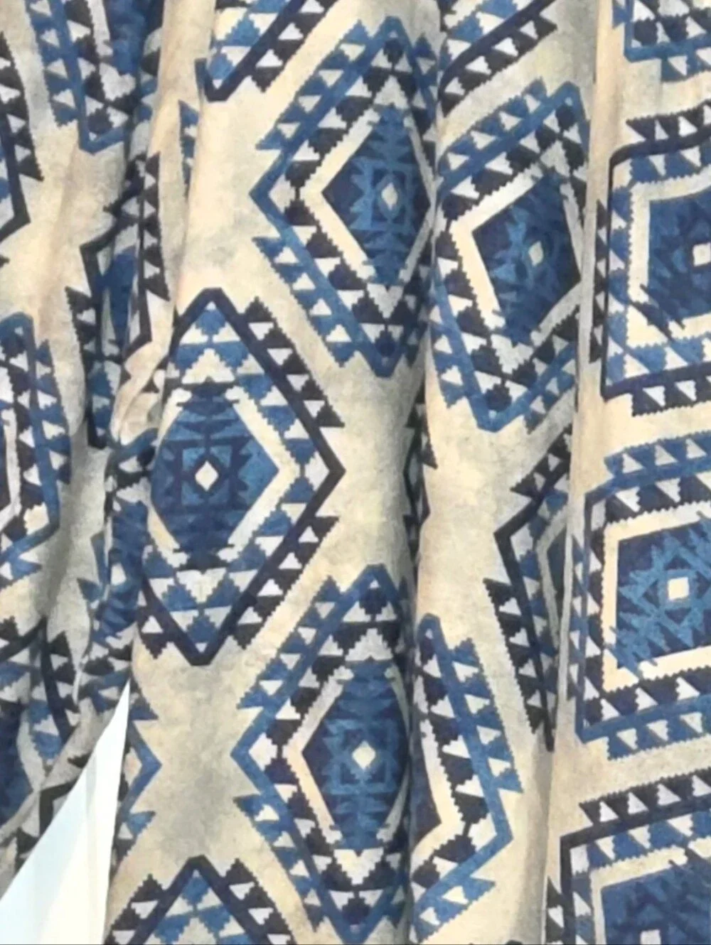 LuLaRoe NWT Women's Nanette Cardigan Blue Geo-Print Open Front Women's Retail$46 - Picture 4 of 5